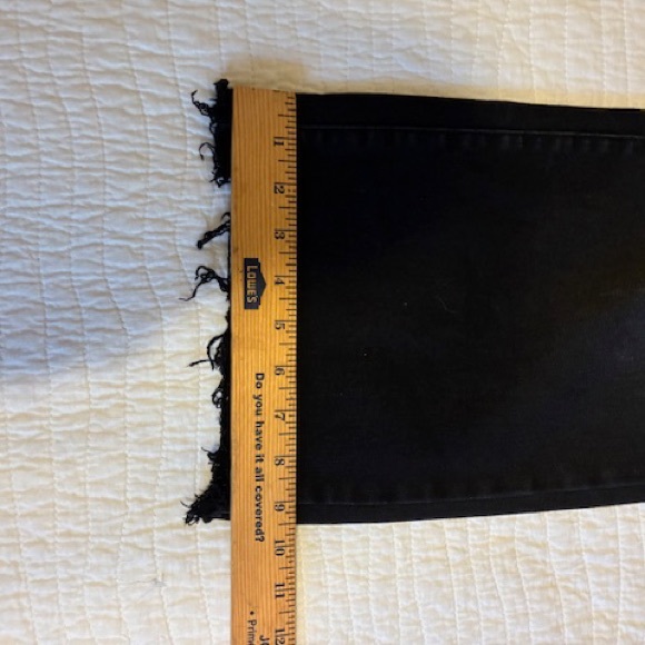 Judy Blue Black Flare Jeans with Frayed Hem - Picture 7 of 9